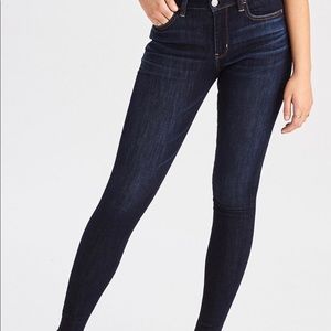 Dark wash skinny jeggings